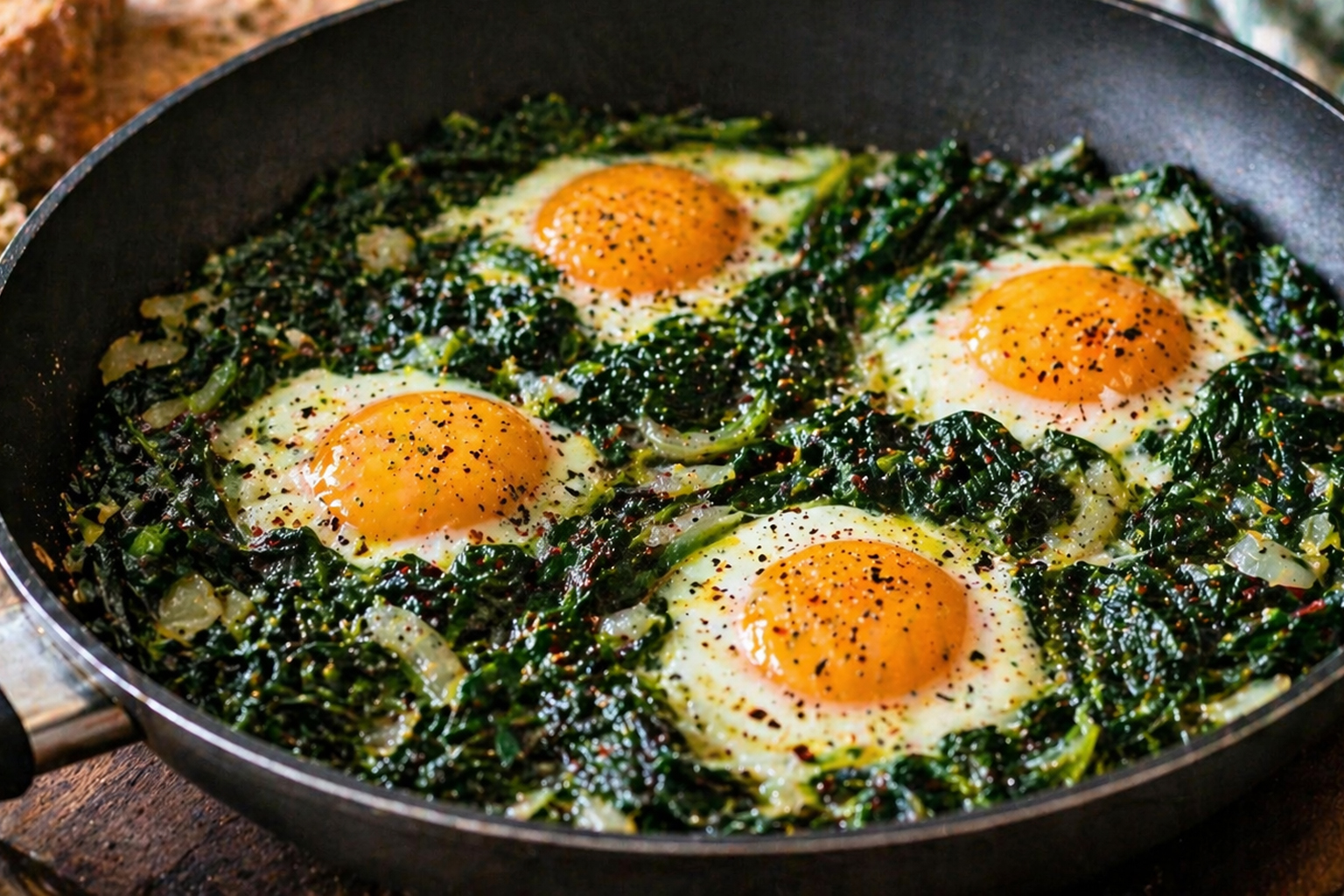 Ispanaklı Yumurta: Tek Tavada Pratik ve Sağlıklı Kahvaltı